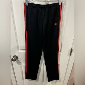Adidas Black and Pink Athletic Pants Size Small